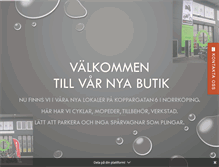 Tablet Screenshot of norrkopings-cykel.se